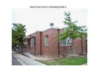 North East Corner of Building MAE-C