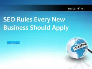 SEO Rules To Be Applied By A New Business