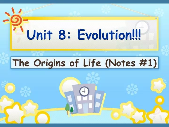 unit 8 evolution