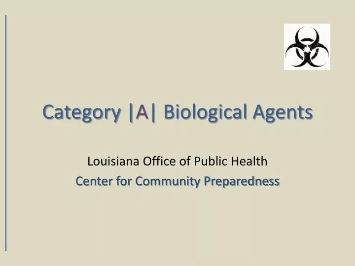 category a biological agents