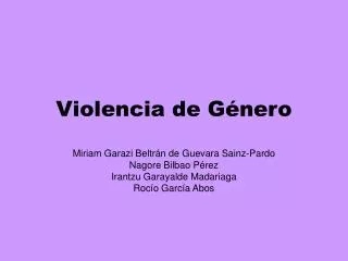 violencia de g nero