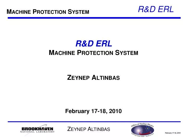 r d erl machine protection system