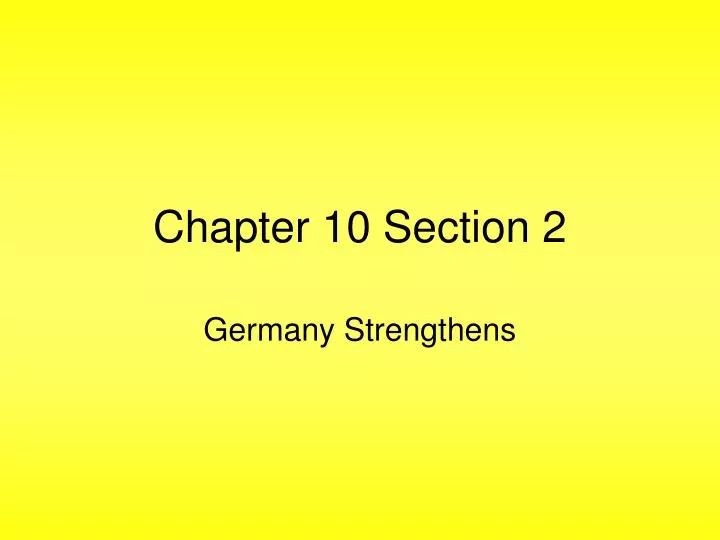 chapter 10 section 2