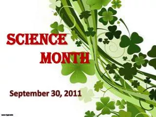 SCIENCE MONTH