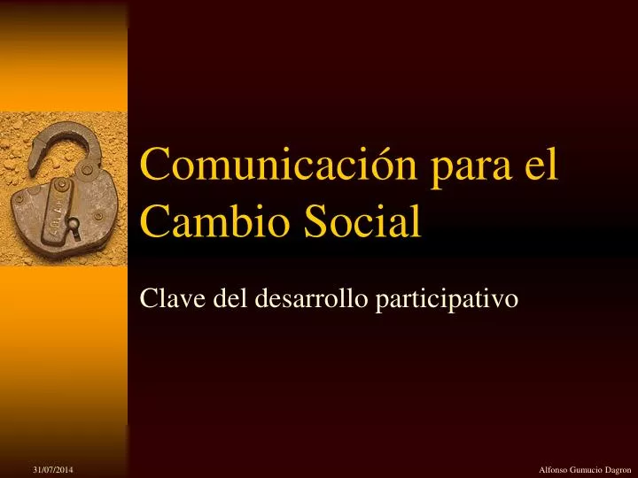 comunicaci n para el cambio social