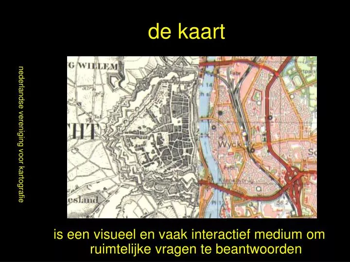 de kaart