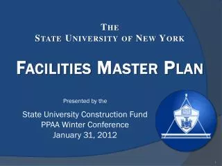 The State University of New York Facilities Master Plan