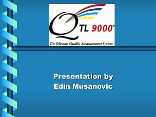 Presentation by Edin Musanovic