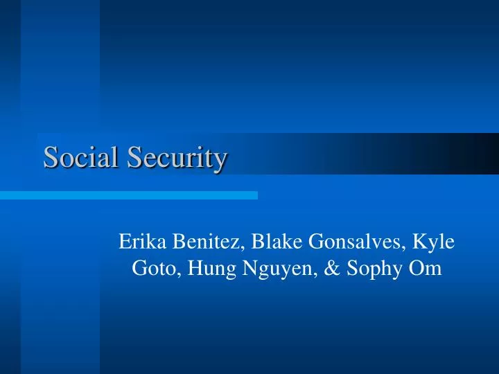 PPT - Social Security PowerPoint Presentation, Free Download - ID:2716034