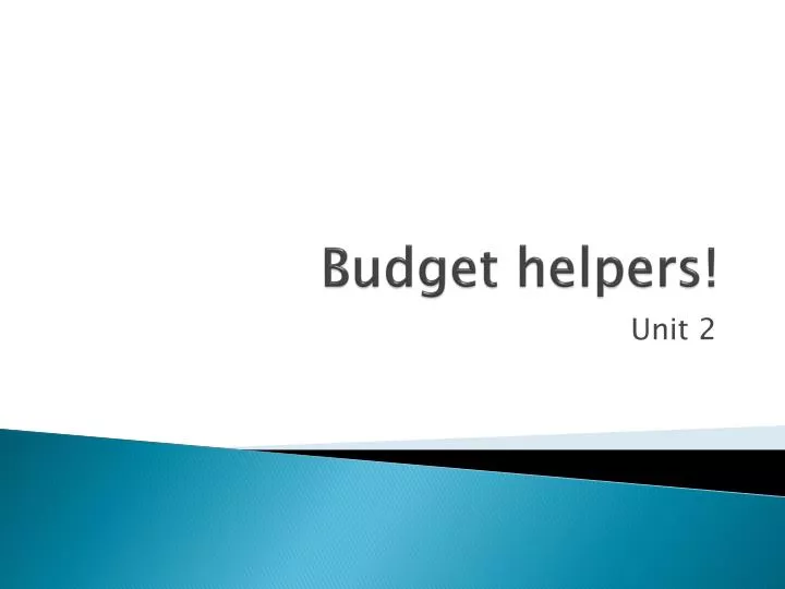 budget helpers