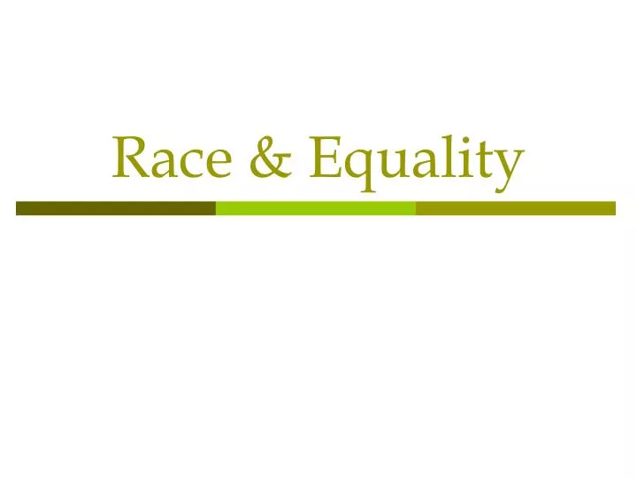 race equality
