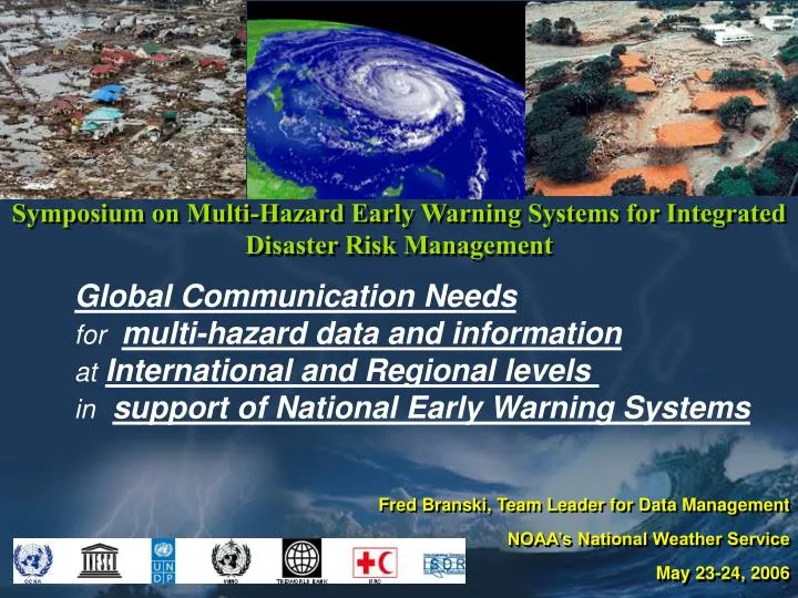 symposium on multi hazard early warning systems for integrated disaster risk management