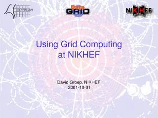 Using Grid Computing at NIKHEF