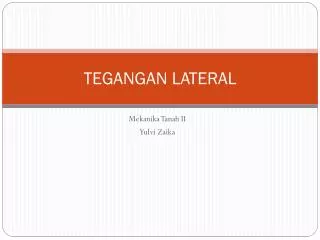 tegangan lateral