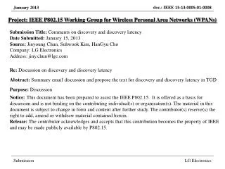 Project: IEEE P802.15 Working Group for Wireless Personal Area Networks (WPANs)