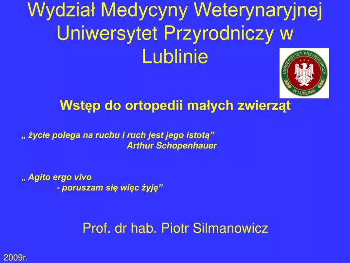 wydzia medycyny weterynaryjnej uniwersytet przyrodniczy w lublinie