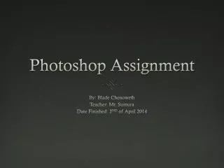 Photoshop Assignment