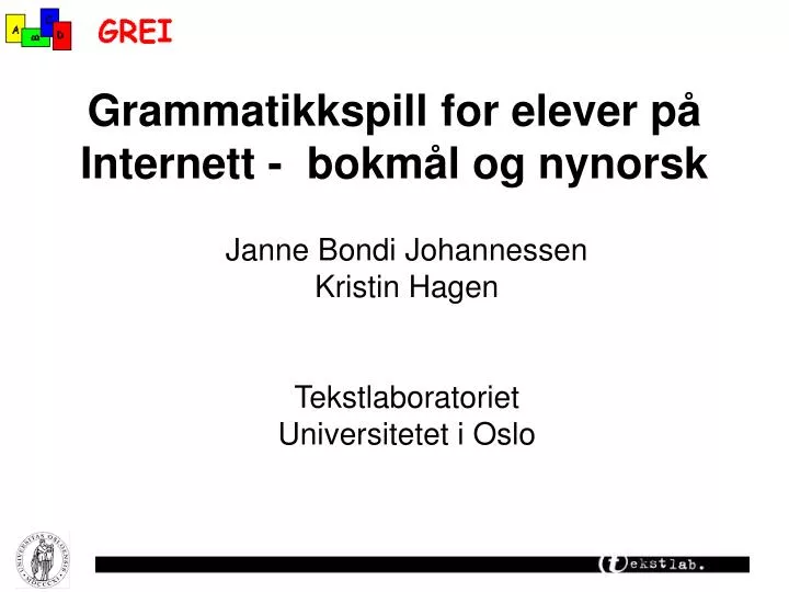 grammatikkspill for elever p internett bokm l og nynorsk
