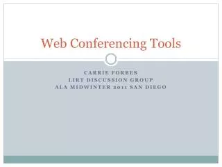 web conferencing tools