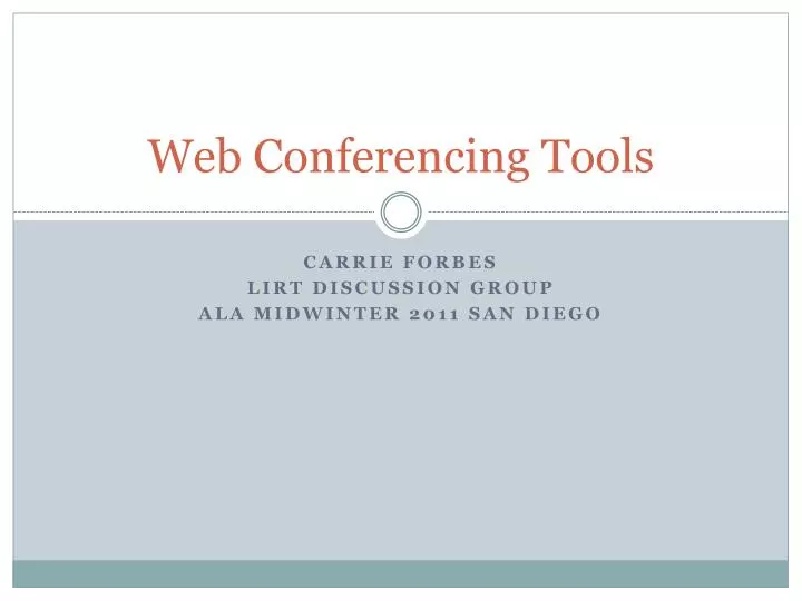 web conferencing tools