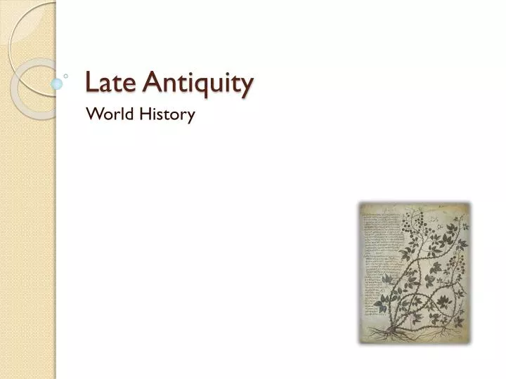 late antiquity