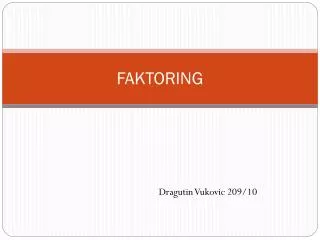 faktoring