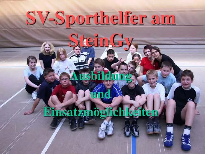 sv sporthelfer am steingy