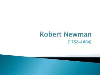 Robert Newman