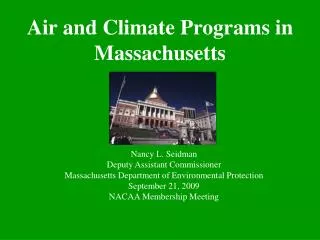 Air and Climate Programs in Massachusetts
