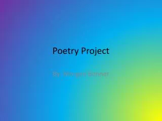 Poetry Project