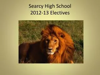 Searcy High School 2012-13 Electives