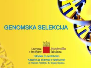 genomska selekcija