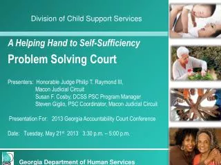 A Helping Hand to Self-Sufficiency Problem Solving Court
