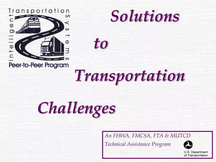 an fhwa fmcsa fta mutcd technical assistance program