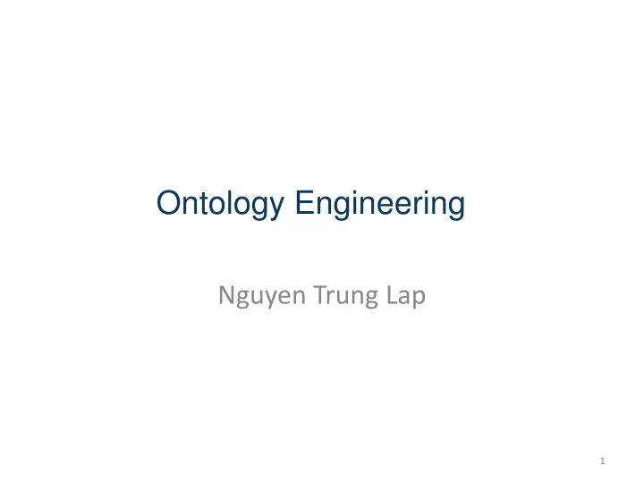 ontology engineering