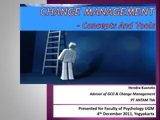 Change Management - Concepts And Tools