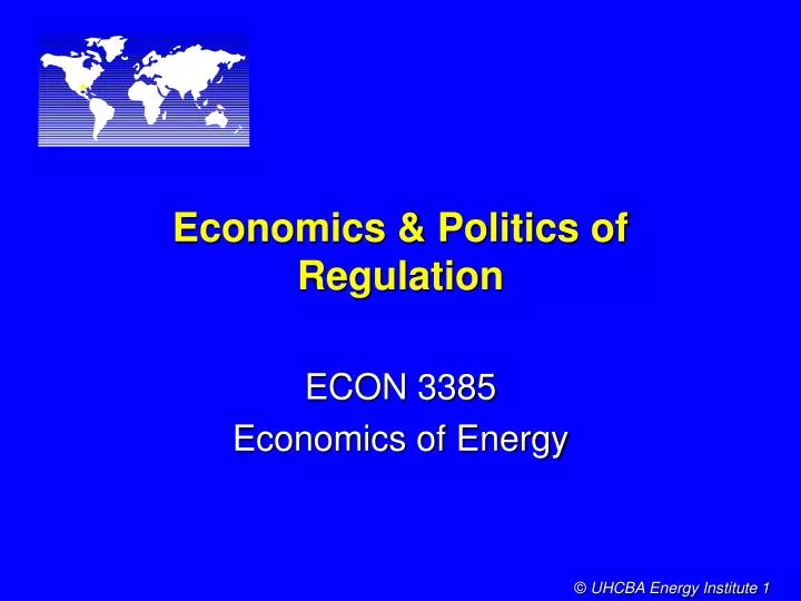 economics politics of regulation