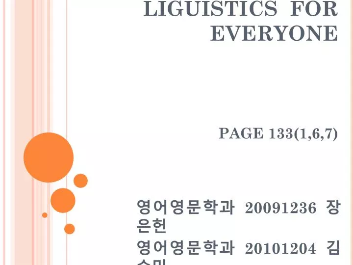 liguistics for everyone page 133 1 6 7