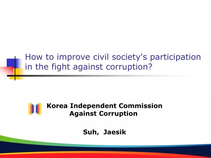 how to improve civil society s participation in the fight against corruption