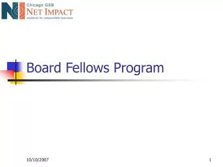 Board Fellows Program