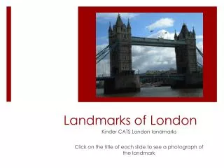 Landmarks of London