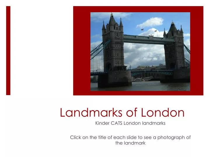 landmarks of london