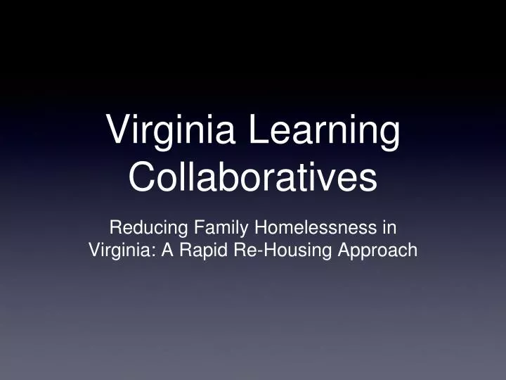 virginia learning collaboratives