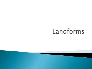 landforms
