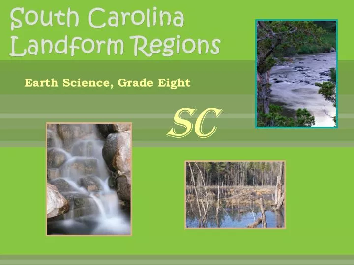 south carolina landform regions