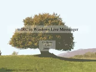 mIRC in Windows Live Messenger