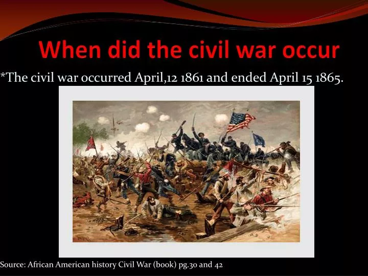 when did the civil war occur