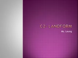 C2- landform
