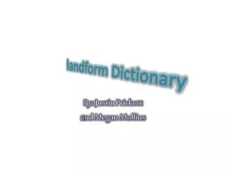 landform Dictionary