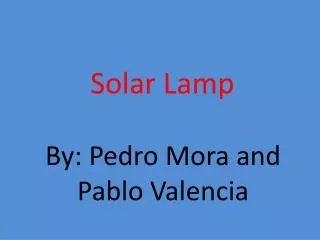 Solar Lamp